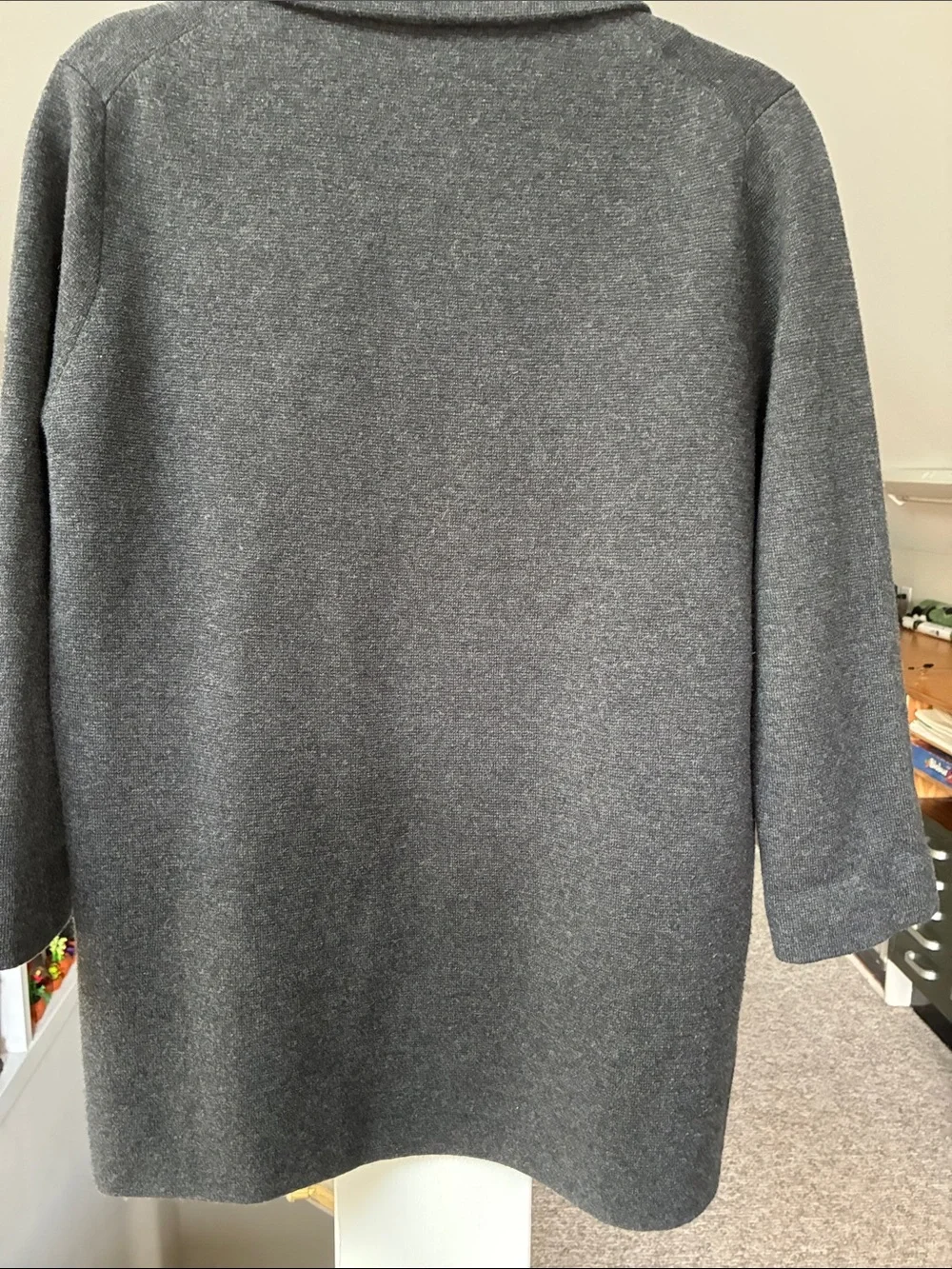 J. Crew Dark Charcoal Open-Front Knit Blazer Sophie style